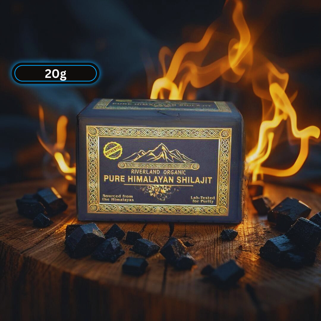 Riverland Organics Pure Himalayan Shilajit Resin ریور لینڈ آرگینکس خالص ہمالیائی شلاجیت ریزن